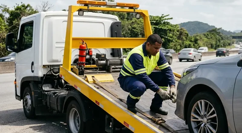 Guincho e reboque em Cubatão – atendimento para carros, motos e caminhões