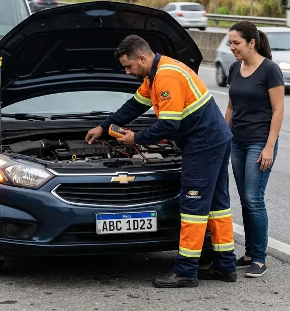 Socorro veicular em Cubatão — atendimento profissional no local